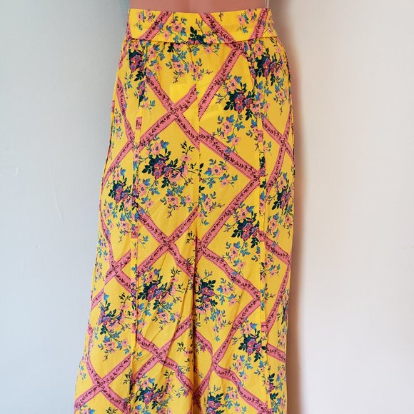 NWT Free People Beautiful Floral Wide leg Pants. - Picture 9 of 14